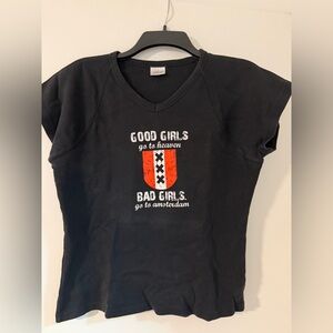 Black Kids Shirt with Amsterdam Print